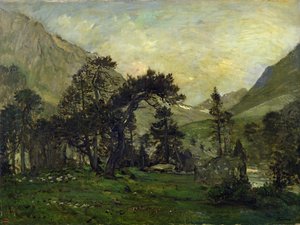 La Mahoura à Cauterets - Charles Francois Daubigny